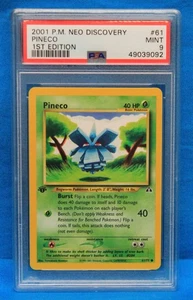 2001 Pokemon Neo Discovery # 61 Pineco PSA 9 MINT # 49039092 FIRST EDITION - Bild 1 von 2