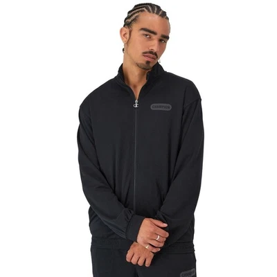 Chaqueta Champion Track Negra Talla Grande Attack Reg-Fit Malla Cremallera Completa Foto 1 de 4