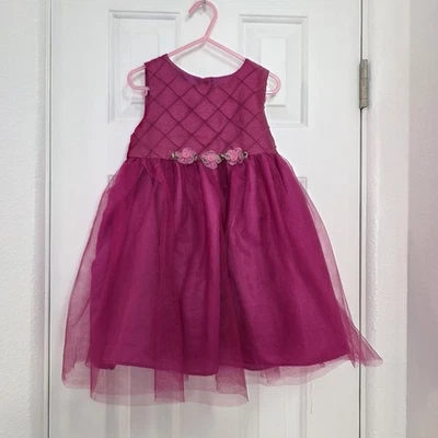 Vestido de Navidad rosa George para niña pequeña talla 5T totalmente forrado Foto 1 de 4