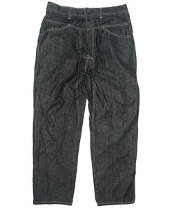 Marithe Francois Girbaud Jeans Mens 36x32 Black Brand X Baggy Loose Y2K Wide Leg - Picture 1 of 11