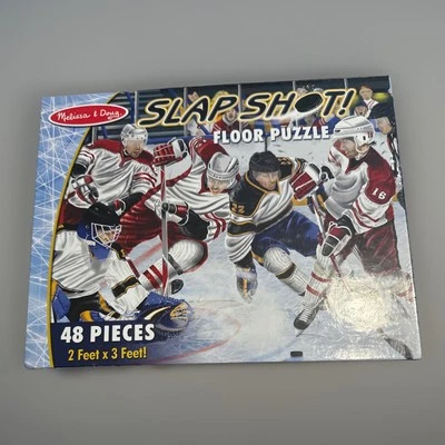Rompecabezas de piso Melissa & Doug, "Slap Shot", 48 piezas, hockey, #4419, 2’ X 3’ NUEVO Foto 1 de 4