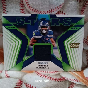 2025 Score Stars of the NFL Relic - Kenneth Walker III #SNJ-KWR Seattle Seahawks - Imagen 1 de 2