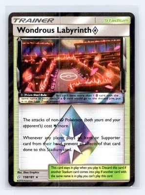 Wondrous Labyrinth Prism Star Prism Rare SM - Team Up 158/181 Near Mint - Image 1 of 2