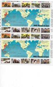 US Stamps Sheets/Postage Sct #2981 WWII 1945:Victory MNH F-VF OG FV $6.40 - Picture 1 of 1
