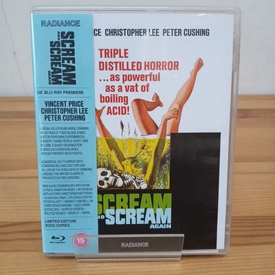 Scream and Scream Again Radiance Films BluRay Limited Ed. #25 Complete VGC UK - Image 1 of 4