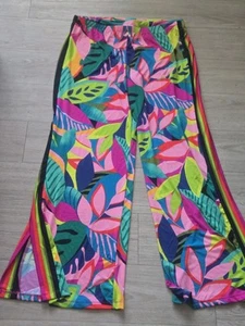 NUEVO CON ETIQUETAS TRINA TURK Pantalones de Encubrimiento de Natación Selva Lluviosa Multicolor Talla Grande - Imagen 1 de 4