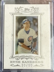 2007 Topps Sterling - Ryne Sandberg - White Suede #194 Serial #D 30/50 - Bild 1 von 1