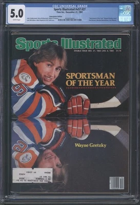 SPORTS ILLUSTRATED #V57 #27 - CGC 5.0 VG/F – WAYNE GRETSKY COVER – SPORTSMAN/YR - Image 1 of 2