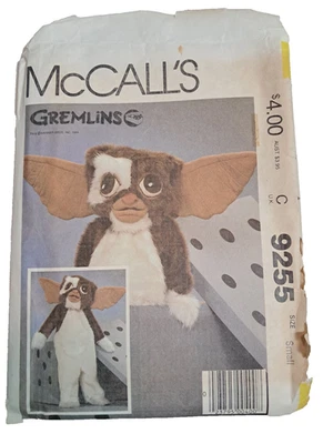McCall's Sewing Pattern Child Gremlins Gizmo Costume Size Small 7 uncut #9255 - Image 1 of 4