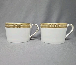 2 Wedgwood Vera Wang goldene Diadem flache Tassen - Bild 1 von 12