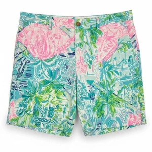 Lilly Pulitzer Herren 34 Preppy Coastal Resortwear Tropical Old Money Golfshorts - Bild 1 von 11