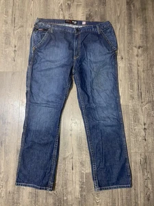 Ariat FR Jeans Mens 42X34 M4 Low Rise Boot Cut Blue Denim Cat 2 Fire Resistant - Picture 1 of 6