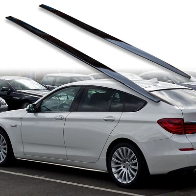 FYRALIP Gloss Black Side Skirt Extension Panel Lip For BMW 5-Series GT F07 Sedan - Image 1 of 4