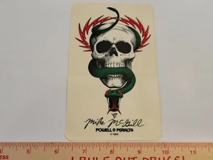 DE COLECCIÓN AÑOS 80 POWELL PERALTA MICRÓFONO MCGILL CALAVERA SERPIENTE RAD HUESOS DE LOTE ANTIGUO PEGATINA DE PATINETA - Imagen 1 de 1