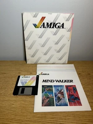 Raro Mind Walker Juego Cubierta Manual y Disco para Commodore Amiga 1000 500 2000 Foto 1 de 4