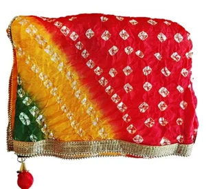 Women's Multicolor, Traditional Bandhani Dupatta For Women's ( Pack of 1 ) US - Picture 1 of 3