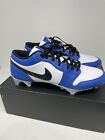 Nike Jordan 1 Football Cleats Low TD Royal Blue White FJ6245-104 Men's Size 16