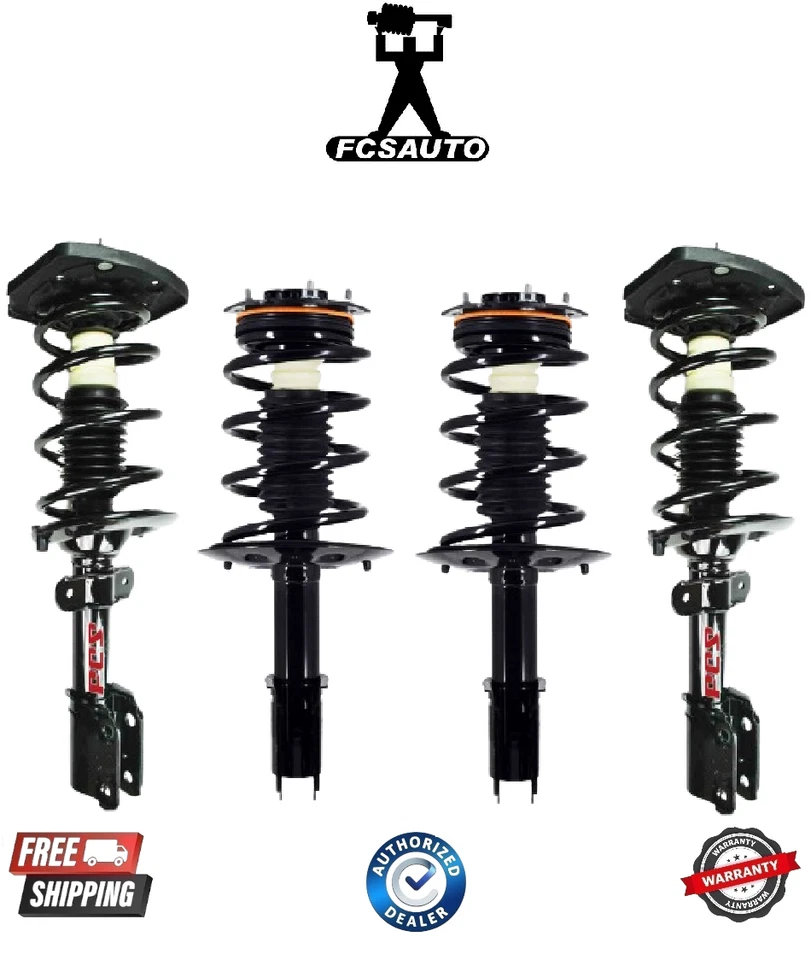 Front & Rear Complete Strut Spring 4PCS Set FCS For 1997-2003 Pontiac Grand Prix - Image 1 of 1