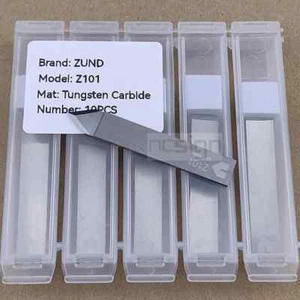 Z101 Tungsten Carbide Asymmetric Blade Flat- stock Drag Knife 5217696 10pcs - Picture 1 of 18