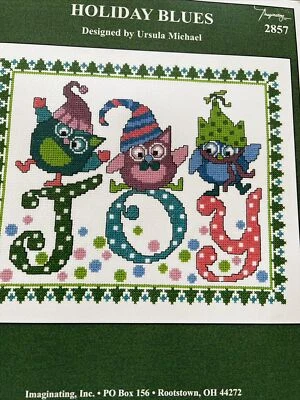 Imaginating Inc. KIT Punto de Cruz Búhos Sabios ALEGRÍA Vacaciones Navidad Boho NUEVO Foto 1 de 4