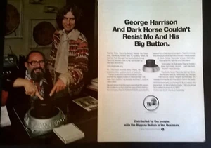 GEORGE HARRISON DARK HORSE LABEL DISTRIBUTION DEAL PROMOTIONAL PAGES 20.11.1976 - Picture 1 of 5