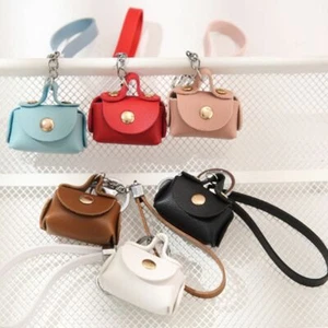 Jewelry Small Collection Small Bag Alloy Leather Keychain Mini Wallet Keyring - Picture 1 of 18