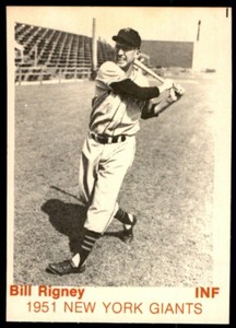 1975 TCMA 1951 NEW YORK GIANTS - #- BILL RIGNEY NEW YORK GIANTS