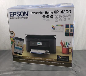 NEW Epson Expression Home XP-4200 All In One Wireless Scan Copy Color Printer 90 - Picture 1 of 7