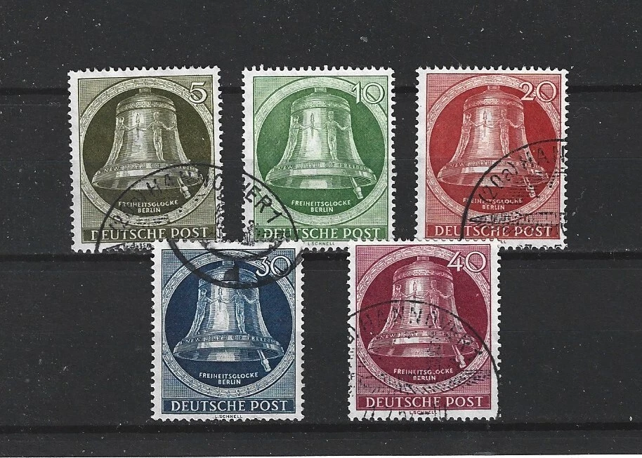 WEST GERMANY STAMPS #'S 9N75- 9N79 USED VF BELLS CAT. 73.00 - Image 1 of 1