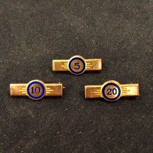 RAR Vintage Golden Years of Service Anstecknadeln USA Corporate Military 5, 10, 20 - Bild 1 von 2