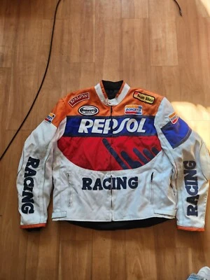 Jaqueta de motocicleta leve verão vintage anos 90 HONDA Repsol Racing GG - Imagem 1 de 4
