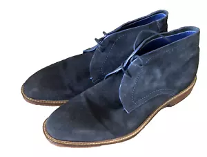 TED BAKER Torsdi 3 Chukka Boots Men Blue Size 10 - Picture 1 of 13