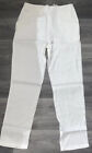 Ladies - Boohoo white tailored Zip Up trousers - size M 10-12