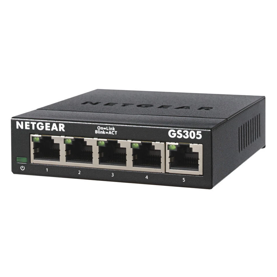 NETGEAR GS305 5-Port Gigabit Switch Desktop
