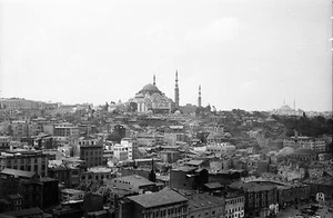 TÜRKEI ca. 1960 - Panorama Süleymaniye Moschee Istanbul - Negativ 8,5 x 6 - Tur 67 - Bild 1 von 1