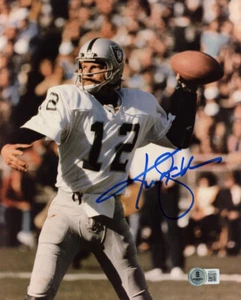 KEN STABLER SIGNED AUTOGRAPHED 8x10 PHOTO OAKLAND RAIDERS QB LEGEND BECKETT BAS - Picture 1 of 2