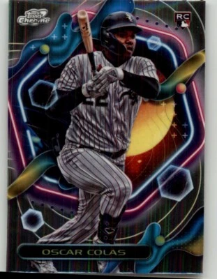 2023 Topps Cosmic Chrome Oscar Colás Rookie #104 RC Chicago White Sox - Image 1 of 2