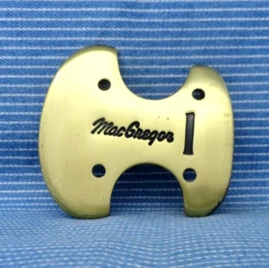 MacGregor 1 Golf Promo Gürtelschnalle Golfer Holz Driver Messing Vintage .TYC472 - Bild 1 von 7