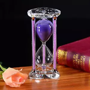 30 Minutes Heart Shape Hourglass Sand Timer Crystal Sand Timer Egg Hourglass for - Picture 1 of 6