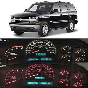 RED LED Dash Cluster Instrument Gauge Replacement Light Kit fits 2000-2002 TAHOE - Foto 1 di 1