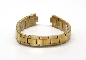 Lucien Piccard 15 mm Edelstahl GOLD Uhrenarmband Band Armband 7 Zoll lang NEU - Bild 1 von 5