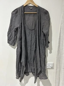 Katies Top Blouse Womens Size 12 Long Sleeve Layered Grey - Picture 1 of 10