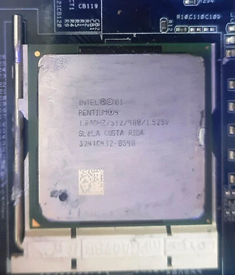 Processore  Cpu Intel Pentium 4 SL6LA 1.80Ghz/512/400 socket 478 core Northwood - Immagine 1 di 2