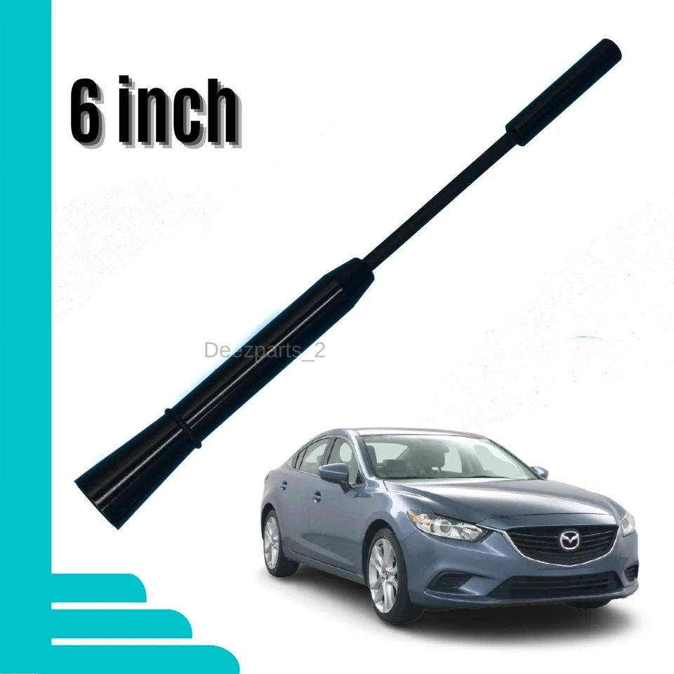 Antena 6" Negra para Mazda 6 (2003-2008) Foto 1 de 4