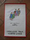 47988 - Plakat Careless Talks Costs Lives. You never know, whos is listening
