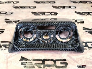 RPG Carbon HVAC Climate Control Relocate Trim for 03-08 Evolution Evo 7 8 9 - Picture 1 of 10