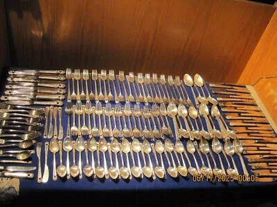 Vintage 1847 Rogers Brothers Eternally Yours  Plated Flatware 182 Piece Set - Image 1 of 4