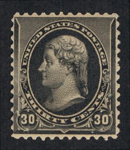 VERY AFFORDABLE GENUINE SCOTT #228 F-VF MINT OG NH 1890 ABNC 30¢ BLACK #11526 - Picture 1 of 2