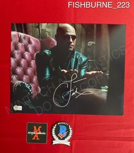 Laurence Fishburne autographed signed 11x14 photo The Matrix Morpheus Beckett - Picture 1 of 2