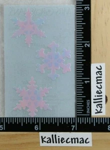 Mrs Grossman OPALESCENT SNOWFLAKES Stickers OPAL SNOWFLAKES 1/2 SHEET - Picture 1 of 3